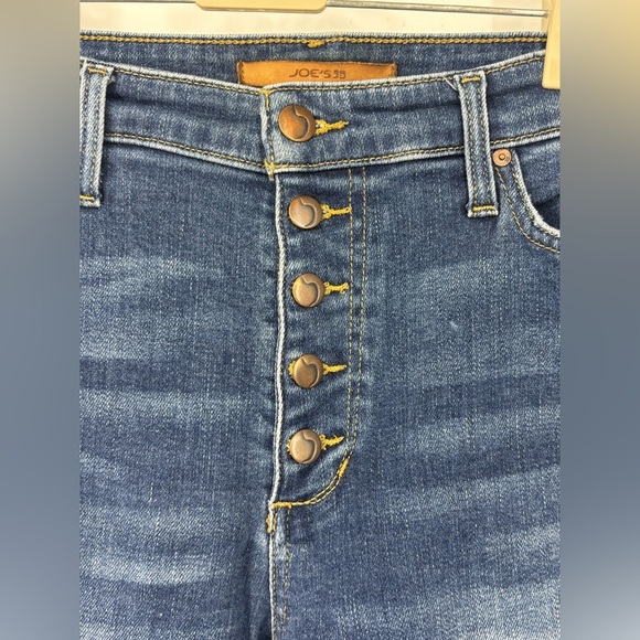 NWOT Joes Jeans The Callie Button Fly High Rise Cropped Boot Blue 31 - Picture 3 of 4